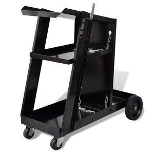 Workshop Welding Cart Organizer with 3 Shelves